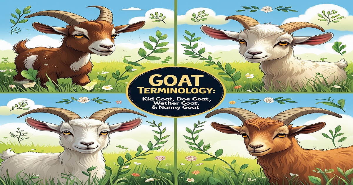 Goat Terminology: Kid Goat, Doe Goat, Wether Goat & Nanny Goat